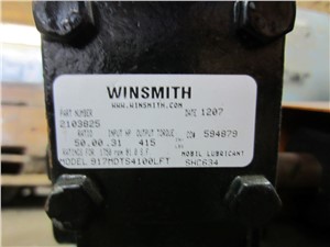 气闸旋转. Winsmith 917. 减速机. 1 HP
