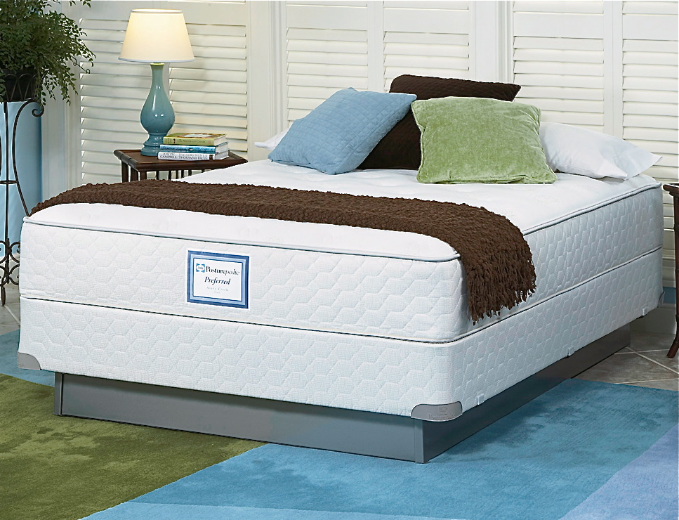 sealy posturepedic hillshire pillowtop plush king mattress