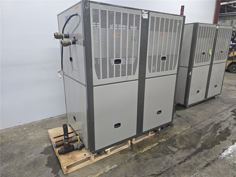 20-ton AEC GPWC-70 water-cooled chiller, manufactured in 2012, industrial equipment for sale, designed for efficient cooling applications.