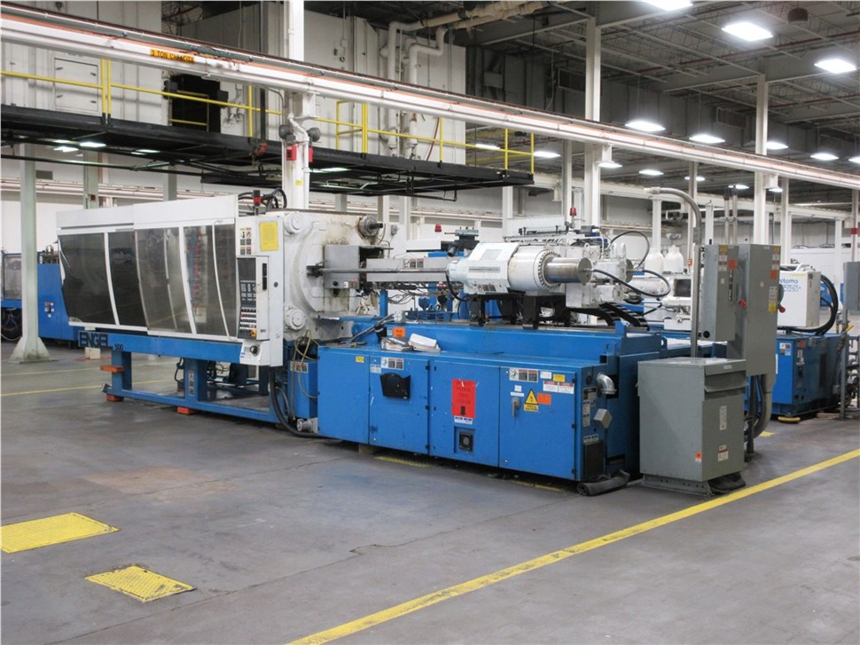500 Ton Engel Injection Molding Machine, Model ES2550/500, 50.4 Oz, New In 2002