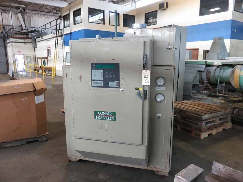 1,250 CFM Conair Model CD 1600 Desiccant Dryer, With 9,000 Lbs Hopper