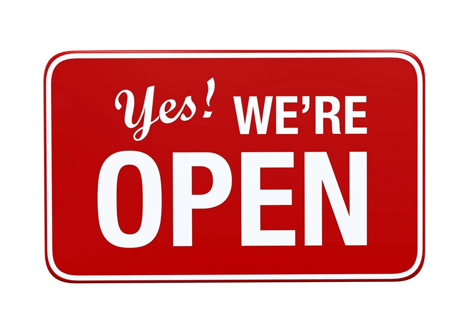 We are Open & Ready for Business!