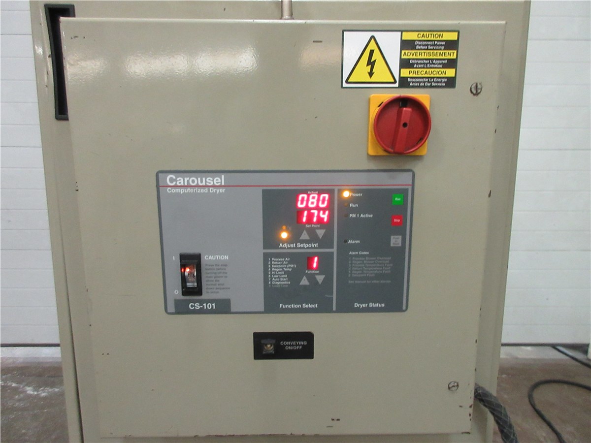 100 CFM Conair CS-101 Dryer With Hopper | Plastic Machinery | Used