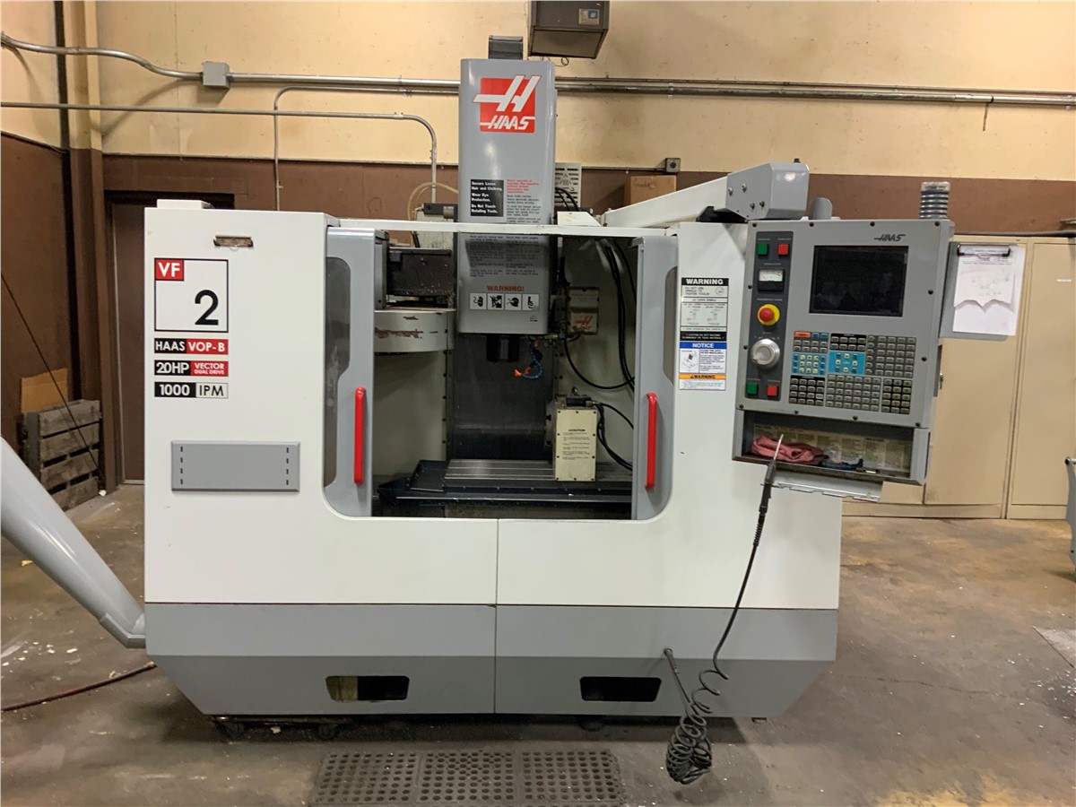 4-Axis Haas Vertical Milling Machine, Model: VF-2, New In 2004, With ...