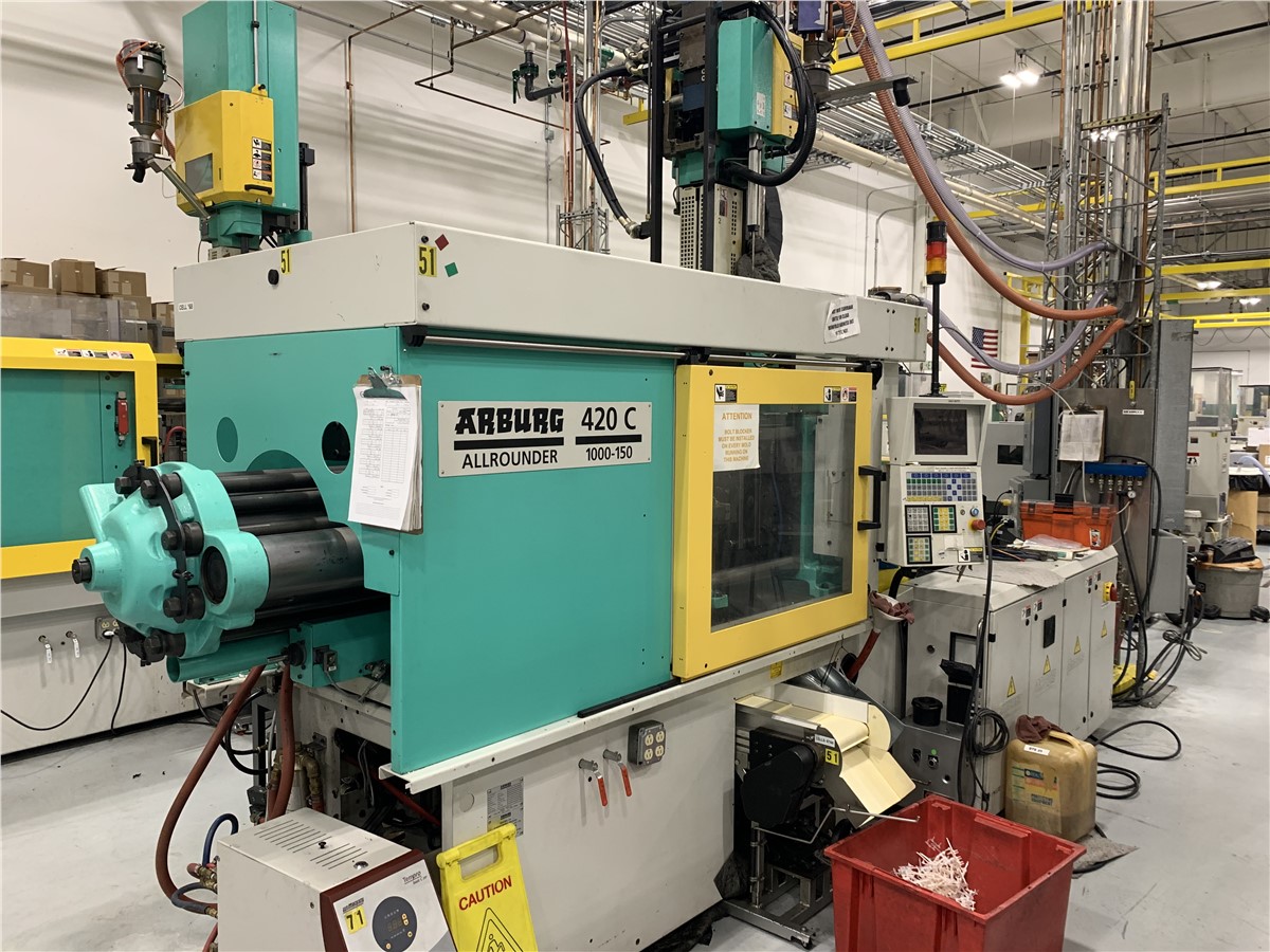 110 Ton Arburg 2Shot Injection Molding Machine Model 420C 100060/150