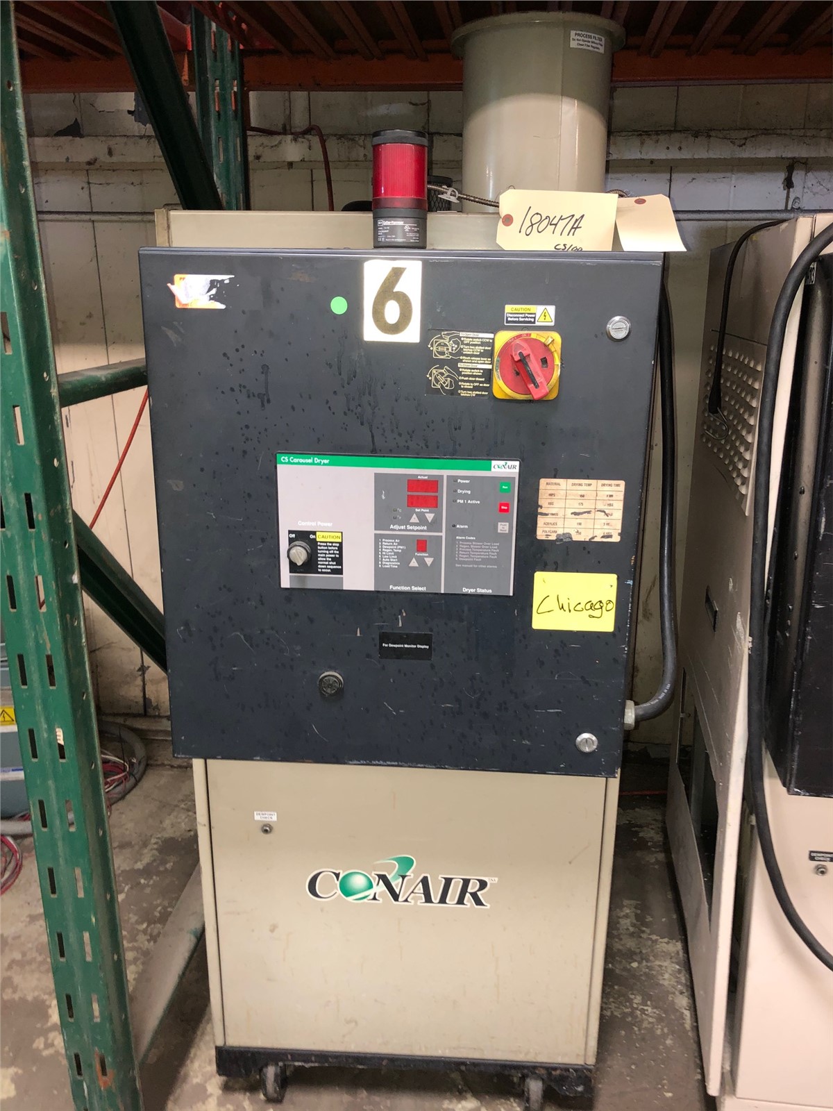 100 CFM Conair CS100 Dryer Plastic Machinery Used Plastic Equipment