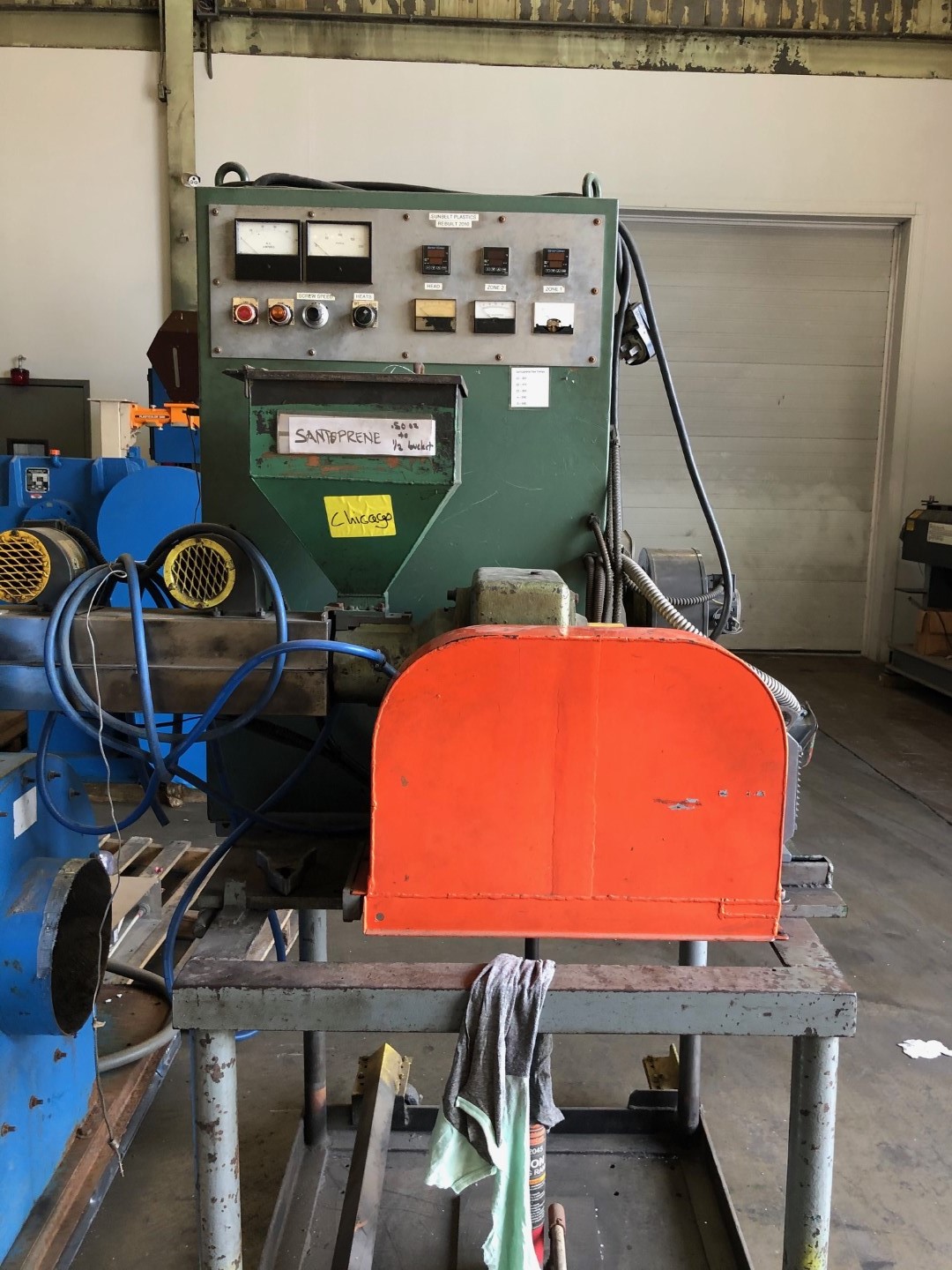 1.25" Extruder, 241 L/D Ratio, 10 Hp, 230 Volt Plastic Machinery