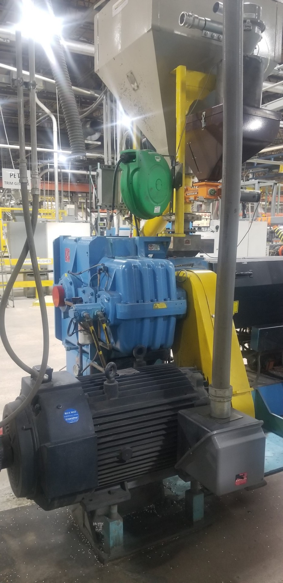 4.5" Davis Standard Extruder 401L//D, 300 Hp With Screen Changer, Melt Pump And Die Plastic