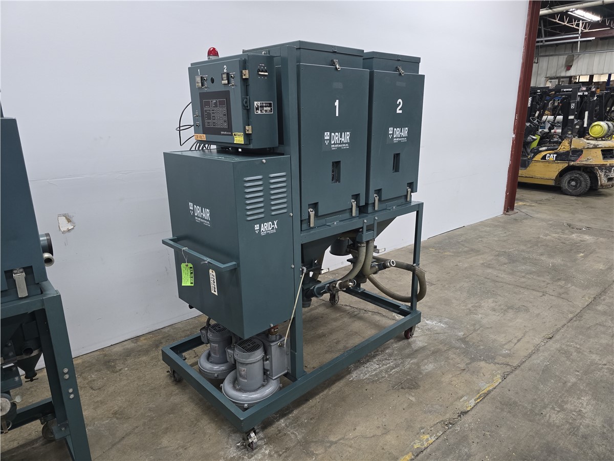 100 CFM Dri-Air Model ARID-X-100PDII AIR Dryer, Dual Hopper | Plastic ...