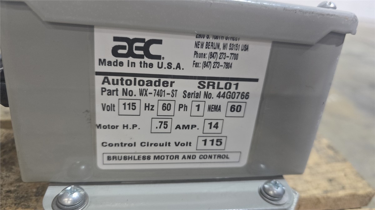 AEC Autoloader SRL01 PN WX-7401-ST | Plastic Machinery | Used Plastic ...
