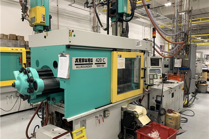 110 Ton Arburg 2-Shot Injection Molding Machine Model 420C 1000-60/150 ...