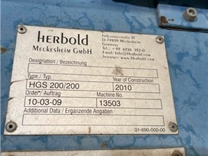 78" Herbold Guillotine Model HGS200/200, New In  2010
