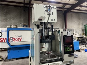 30 Ton Niigata Vertical Rotary Injection Molding Machine, Model MD35 SIV, 0.70 Oz, New In 2003 