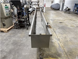 19' Waterbath For Strand Pelletizing Line, 15.5" Wide