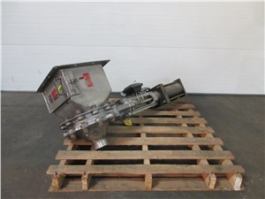 10" Stainless Steel Hopper Pneumatic Knife Gate Valve With Grate Magnet