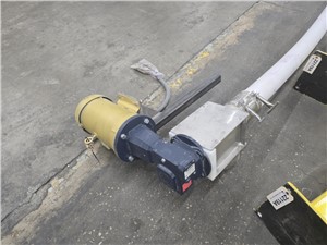 20' L x 5" Diameter Hapman Helix Flexible Screw Conveyor, With Hopper, 5 HP