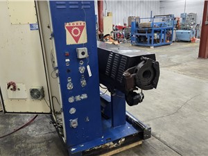 3.5" HPM Single Screw Extruder, Model 3.5TMC-24, 24:1 L/D, Air Cooled, 75hp, New in 1994