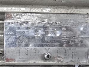 12" x 20" Nelmor G1220M1 Granulator, 20 HP AC Motor