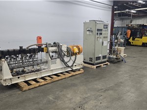38mm Lantai Model SHJ-38 Extruder, Water Cooled, L/D 40:1, 40 HP, 2001