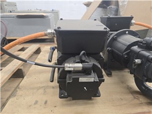 32.9 HP Baumüller Servo Motor with 32cc Bucher Hydraulic Gear Pump Assembly