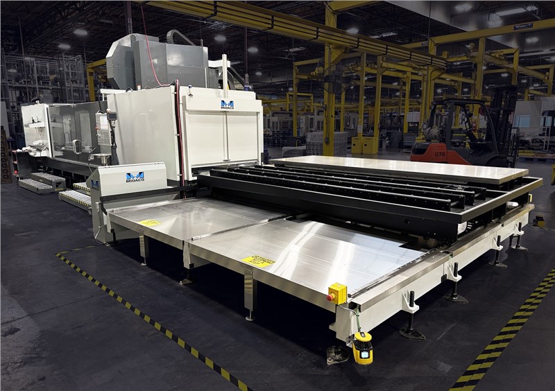 Midaco A15050SDY Y-Axis Shift Automatic Pallet Changer on Haas VS-3