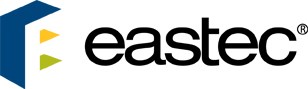 Letter E in blue with the word Eastec in black font