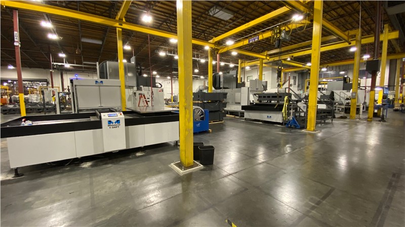 Multiple Midaco Pallet Changers in factory