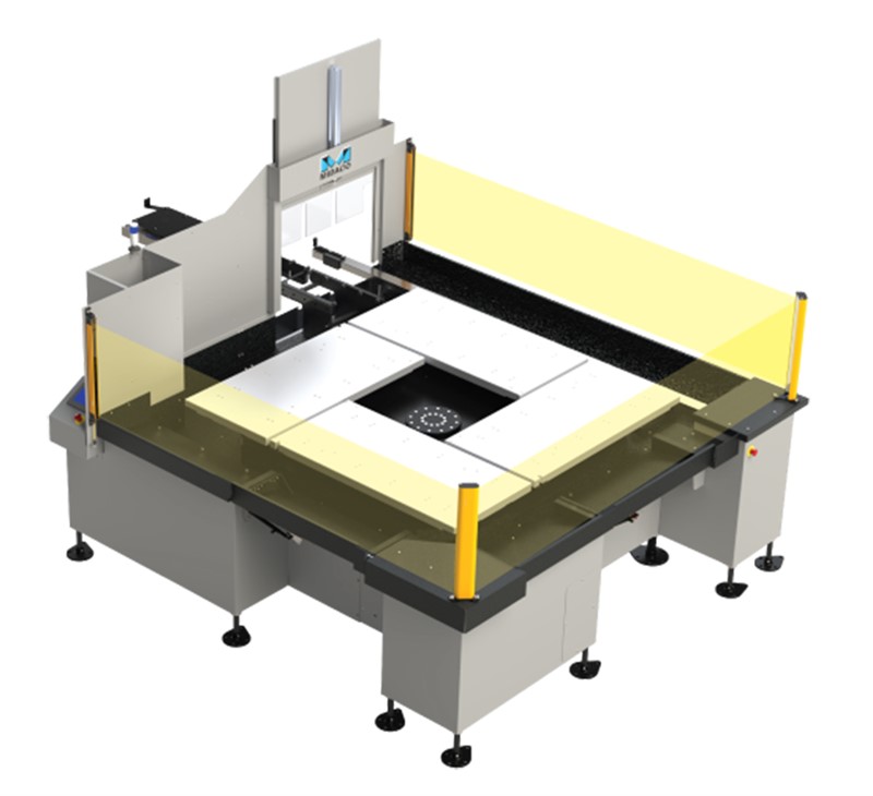 Midaco Automatic 4-Pallet Pool showing invisible Light Curtain Guarding Beams