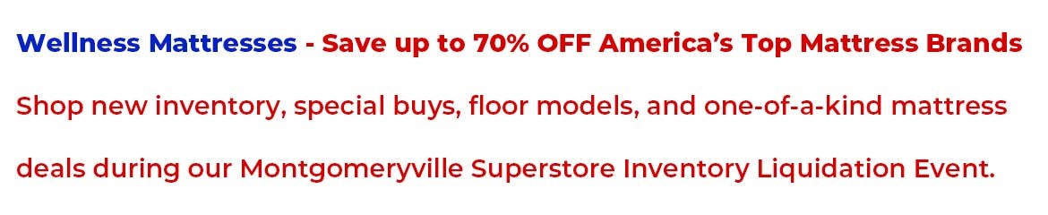 Wellness Mattress Sale