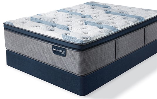 Serta iComfort Hybrid Blue Fusion 300 Plush Pillow Top Mattress